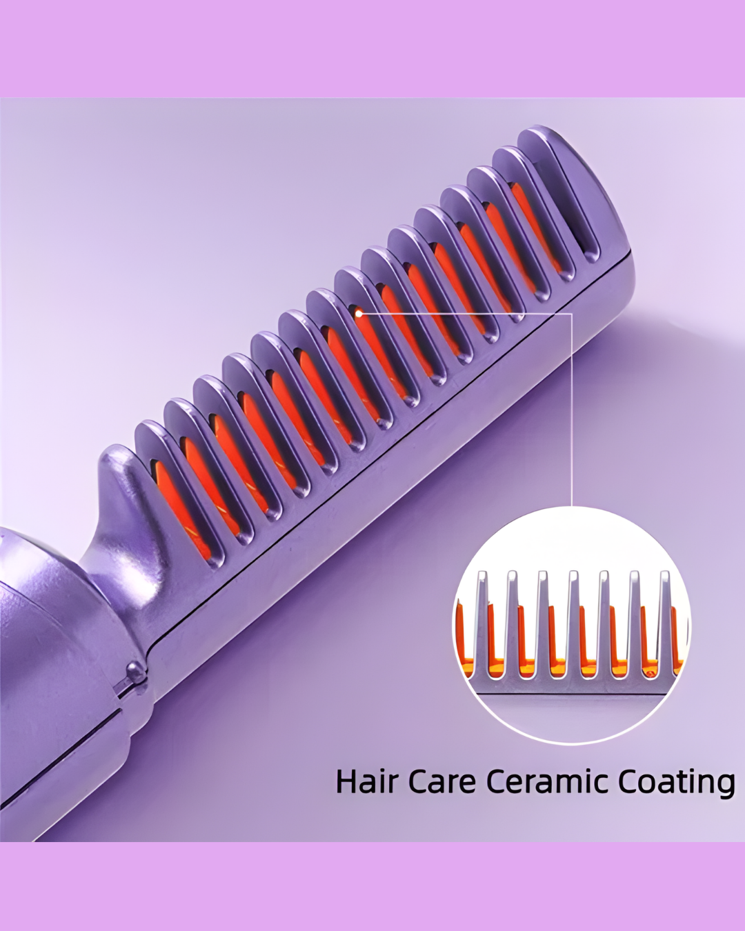 Mini Peine Alisador de pelo inalámbrico