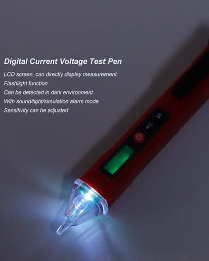 Detector de Voltaje de Corriente sin Digital Lápiz de Prueba AC12 1000V